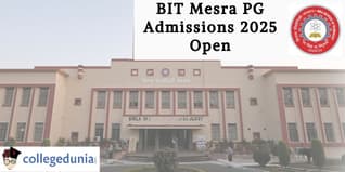 BIT Mesra PG Admissions 2025 Open; Apply by April 30
